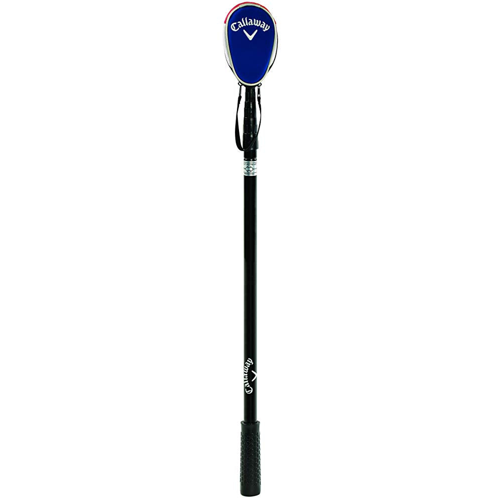 Blue and silver callaway golf club head cover with adjustable strap
