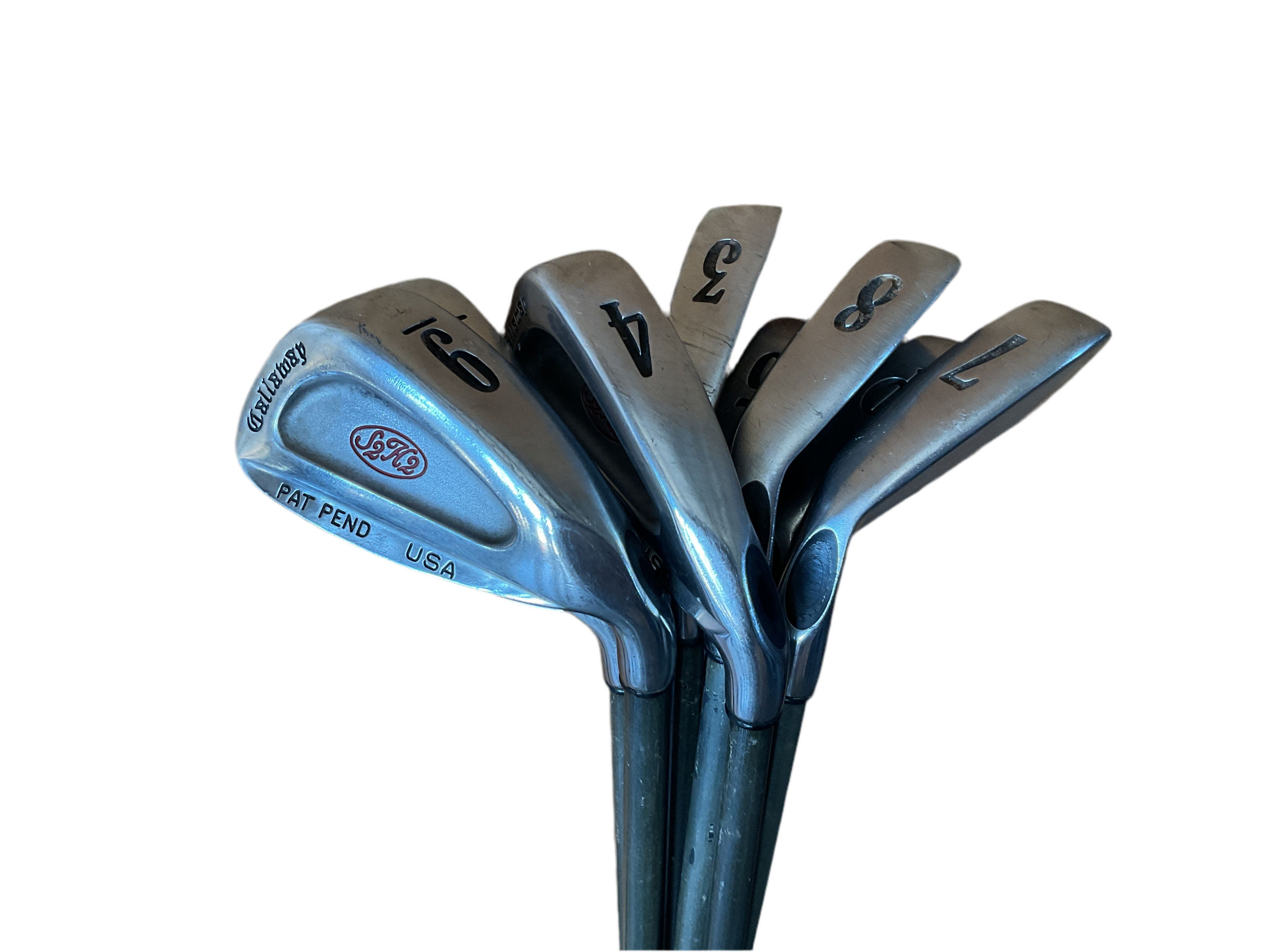 PRELOVED CALLAWAY GOLF CLUBS | IRONS | S2-H2 PAT PEND USA 3-SW RH