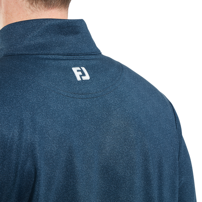 FootJoy Men's Golf Jersey | EU Speckle Printed Chill-Out | Dark Denim