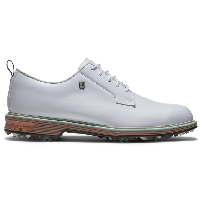 Footjoy-ის მამაკაცის გოლფის ფეხსაცმელი | Premiere Series Field | თეთრი/ყავისფერი/მწვანე