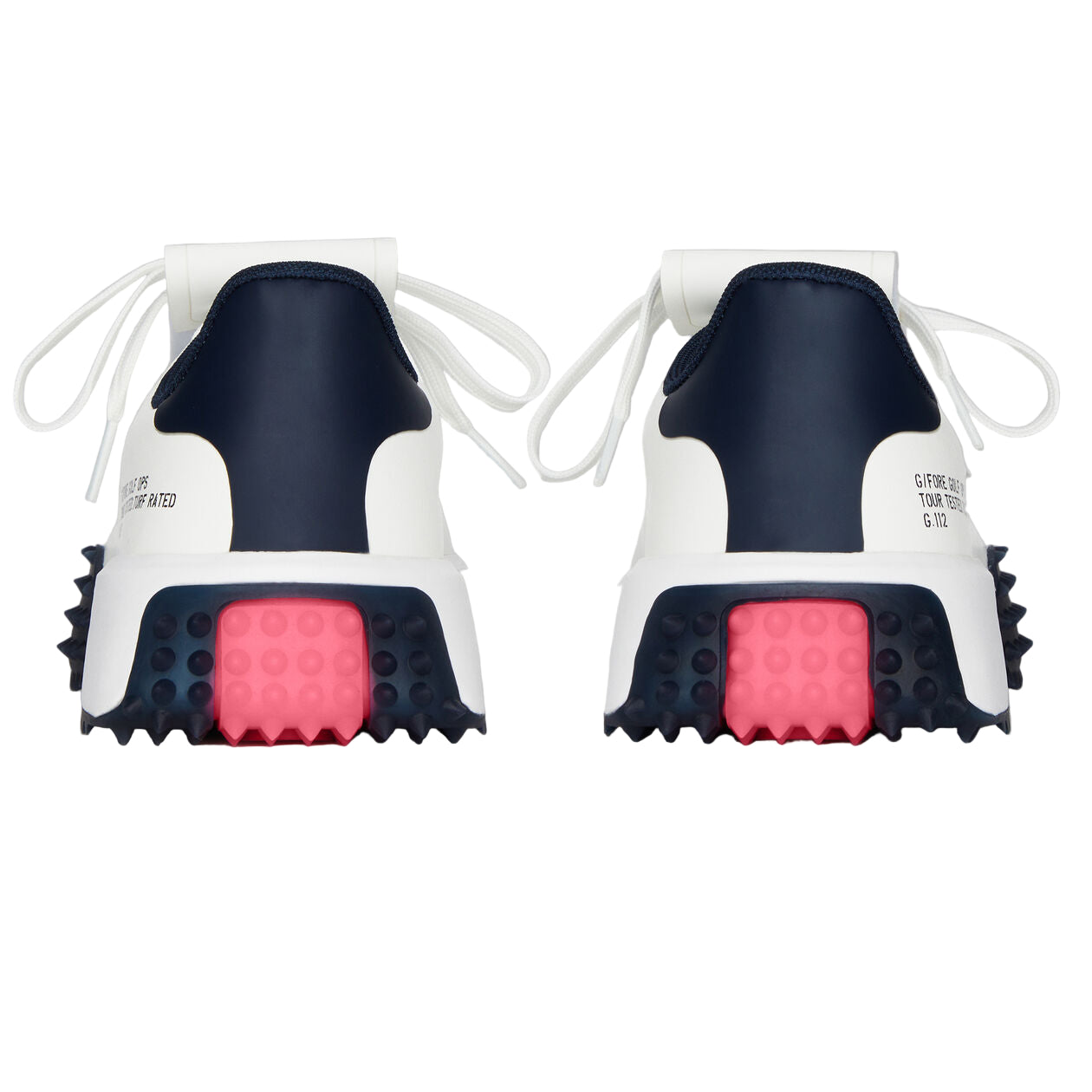 G Fore Women`s Golf Shoe | G.112 Leather Kiltie | Snow/Twilight