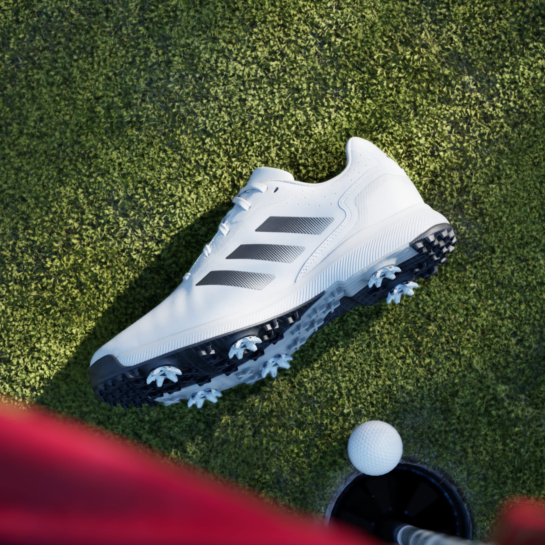 Adidas მამაკაცის გოლფის ფეხსაცმელი | Traxion Response | თეთრი/შავი/ვერცხლისფერი