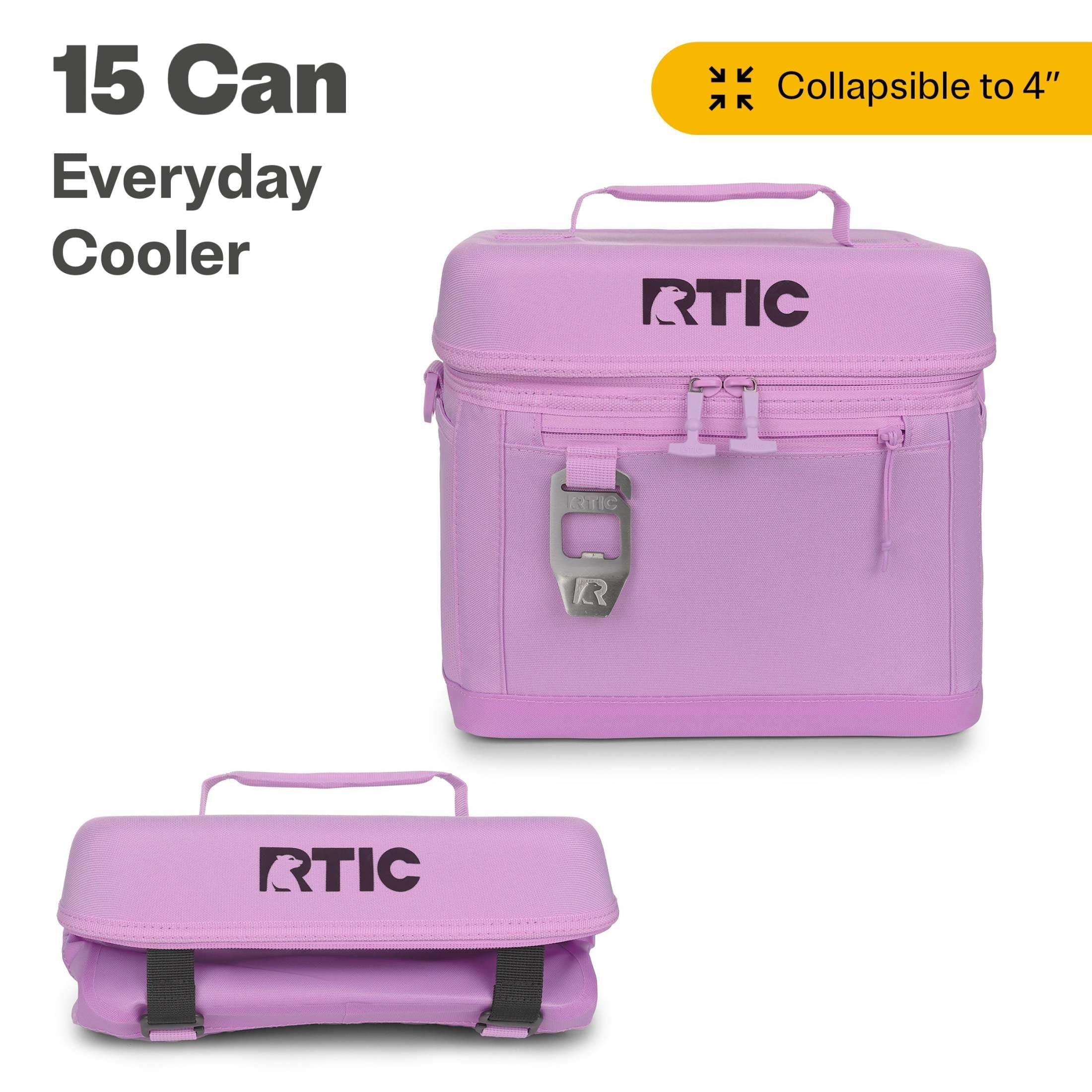 15 Can Everyday Cooler, Insulated Soft Cooler with Collapsible Design, Navy