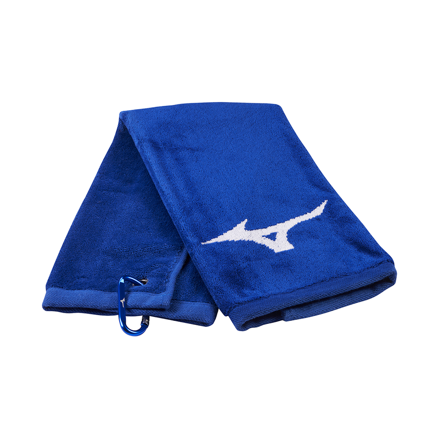 Mizuno-ს გოლფის პირსახოცი | სამკეცადი | ლურჯი/თეთრი
