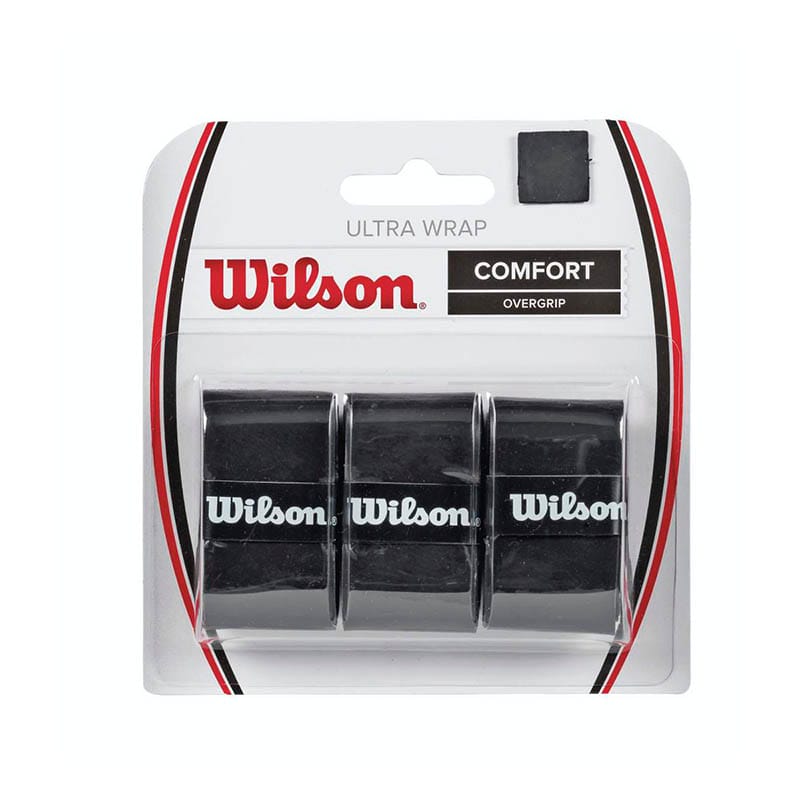 Wilson Grips | Regular Grips | Wilson Ultra Overgrip Wrap Black 3pack RG003