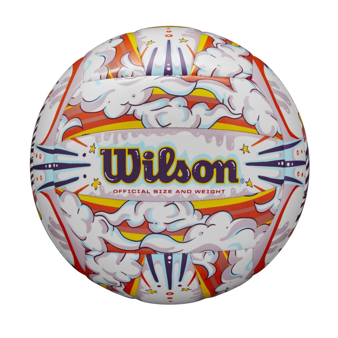 Wilson Team Sports | Graffiti Volleyball White/Orange TS025