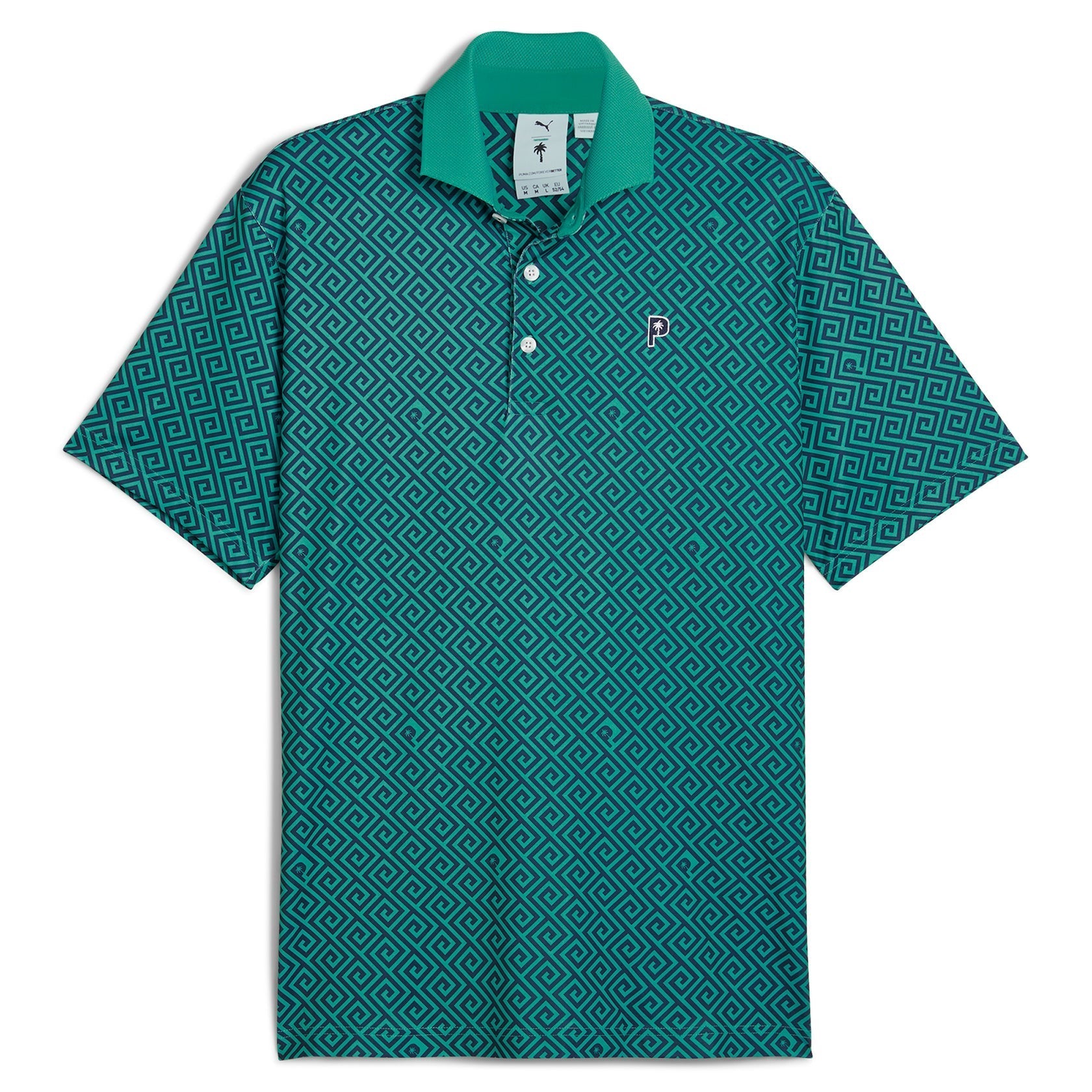 Puma Men's Golf Shirt | PTC Resort | Navy/Green