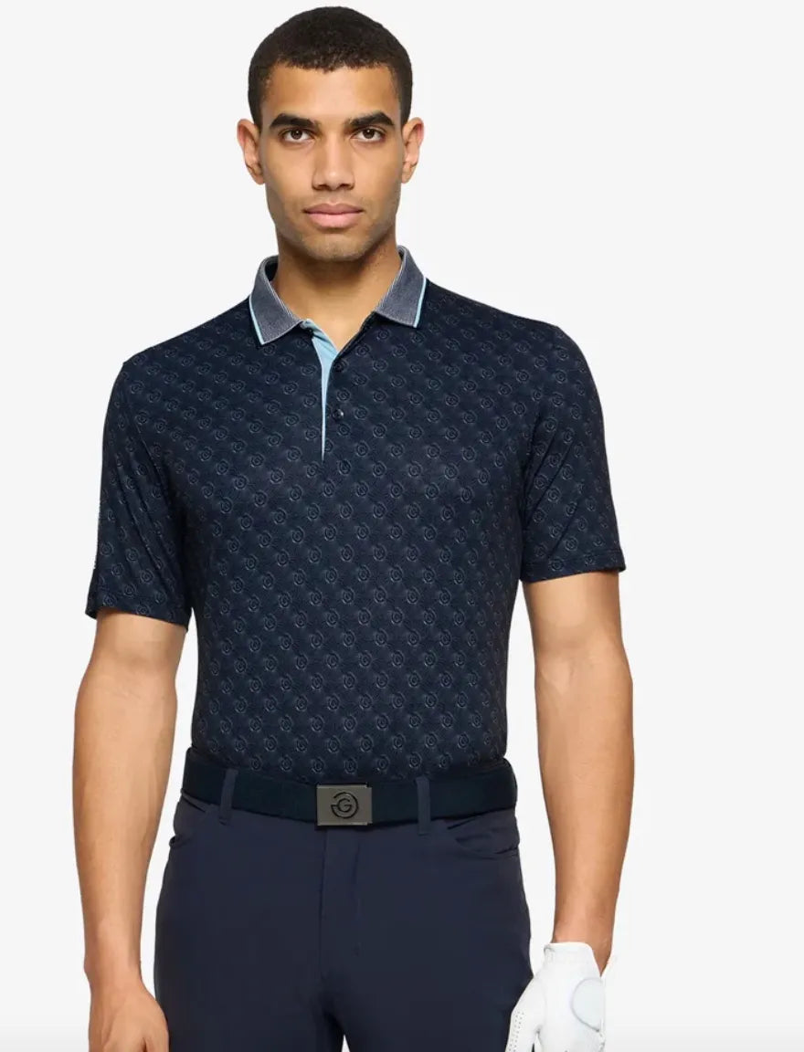 Galvin Green Mens Golf Shirt | Mansfield | Navy