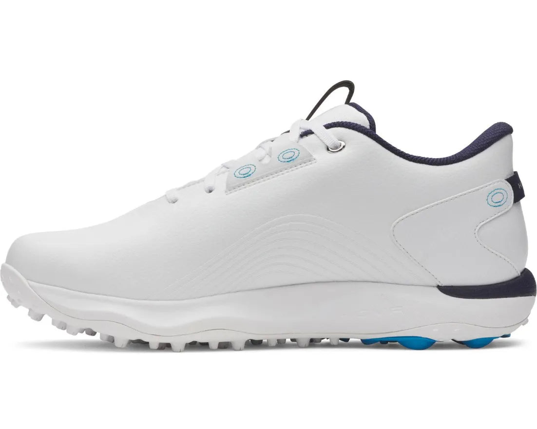 Under Armour Mens Golf Shoes | Drive Fade 2 SL | White-Navy