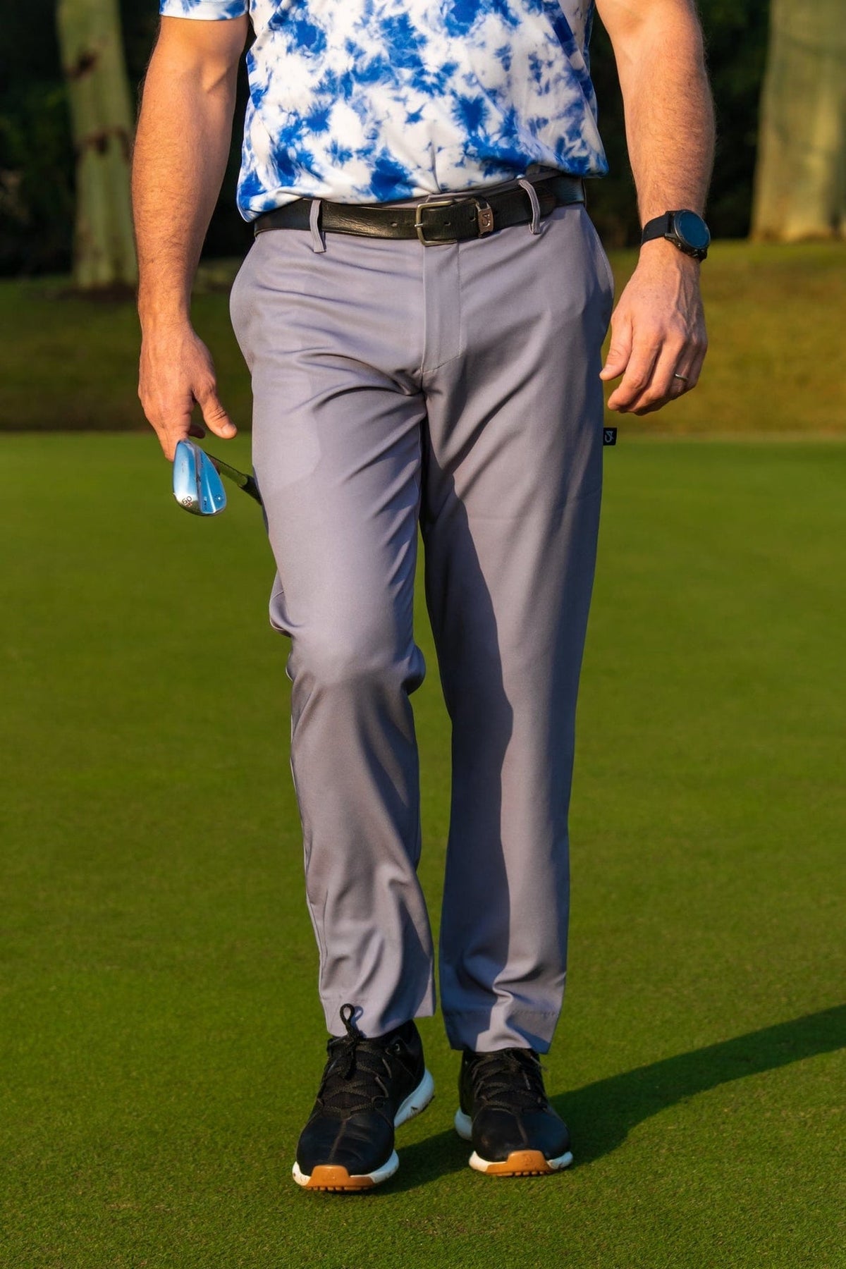 Custom Apparel Mens Golf Longs | Dark Grey