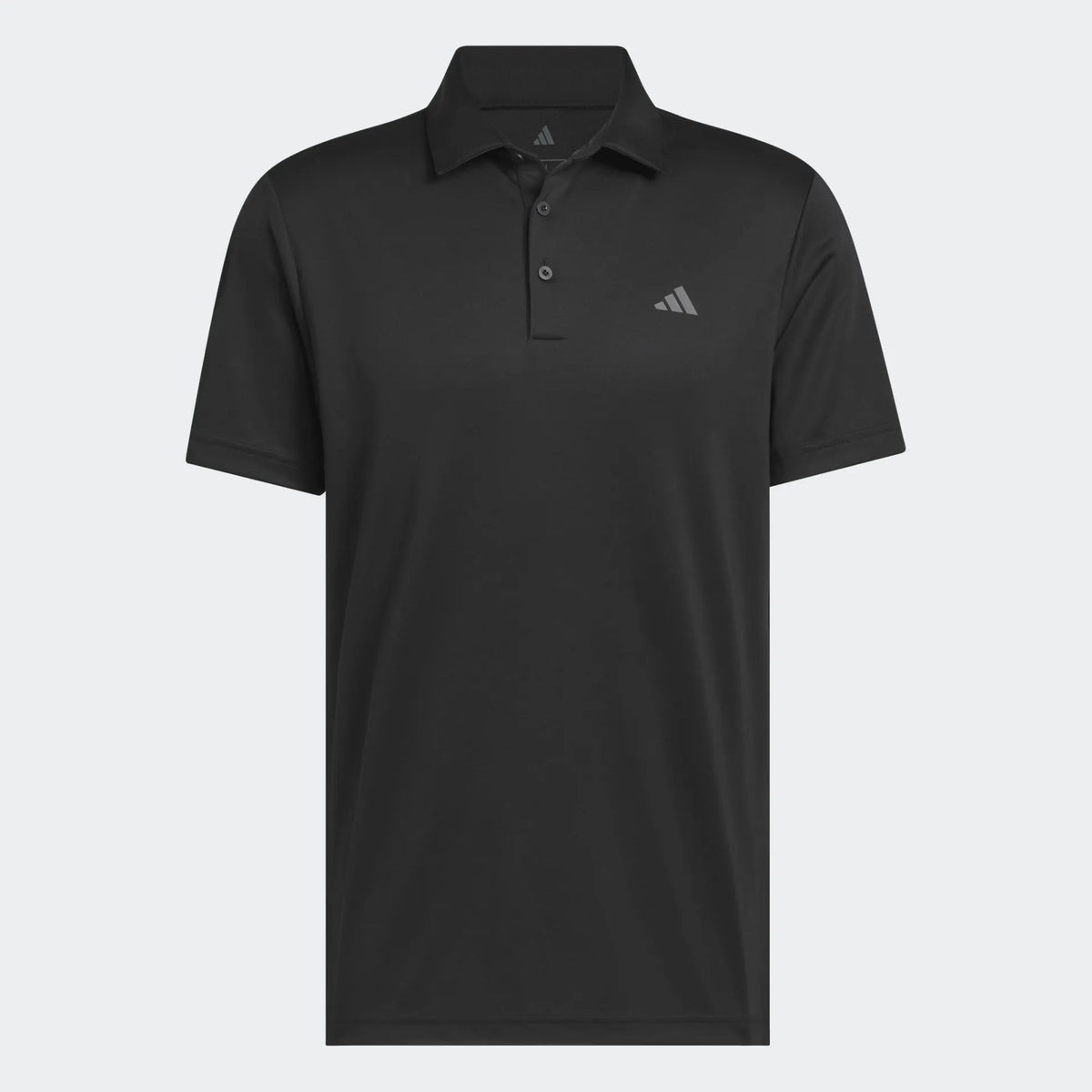 Adidas Mens Golf Shirt | Performance Solid Polo | Black