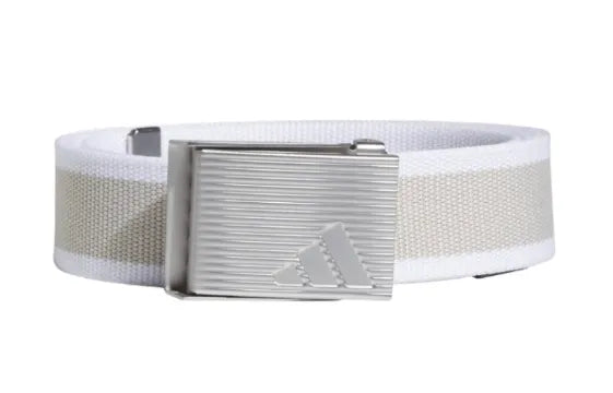 Adidas Womens Golf Belt | Stripe Webbing | White