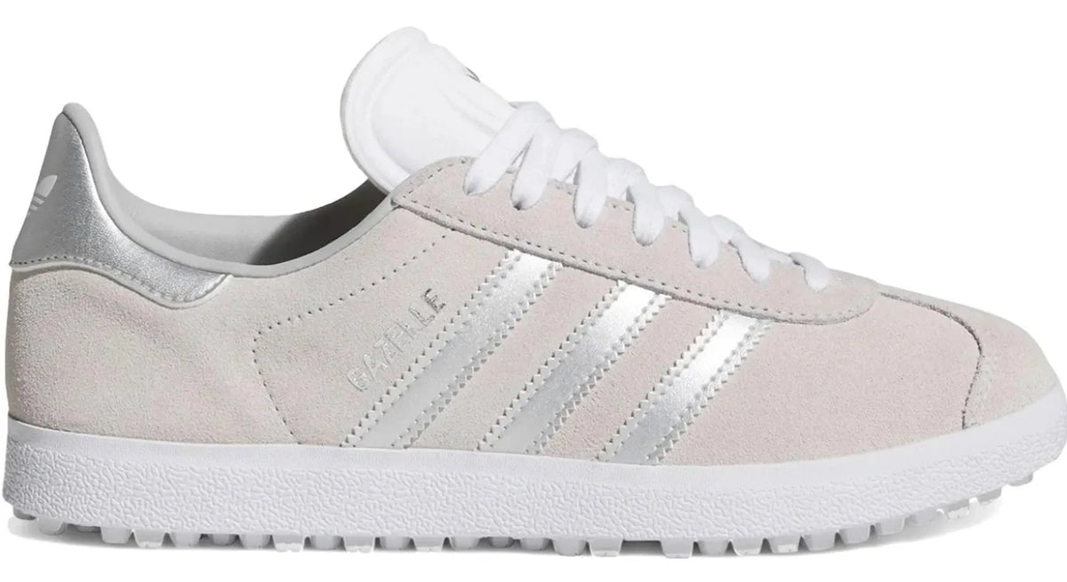 Adidas Womens Golf Shoes | Gazelle | White-Silver-Grey