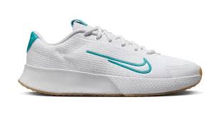 LADIES NIKE VAPOR LITE 2 TENNIS - WHITE/AQUA
