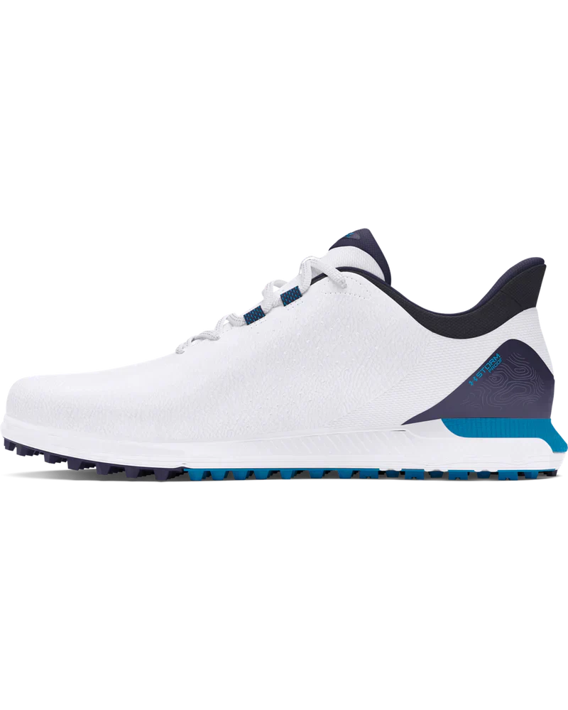 Under Armour Men`s Shoe | Drive Fade Spikeless | WhiteNavy/Blue