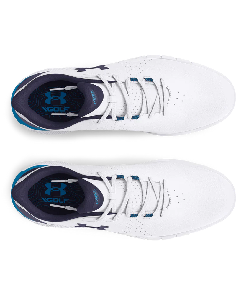 Under Armour Men`s Shoe | Drive Fade Spikeless | WhiteNavy/Blue