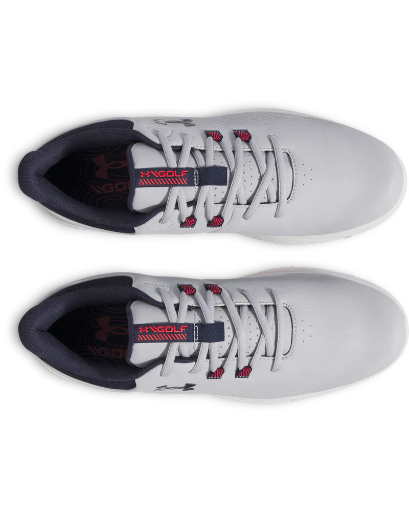 Under Armour-ის მამაკაცის გოლფის ფეხსაცმელი | Drive Medal | შუაღამის ლურჯი/მეტალის იარაღისფერი მეტალიკი