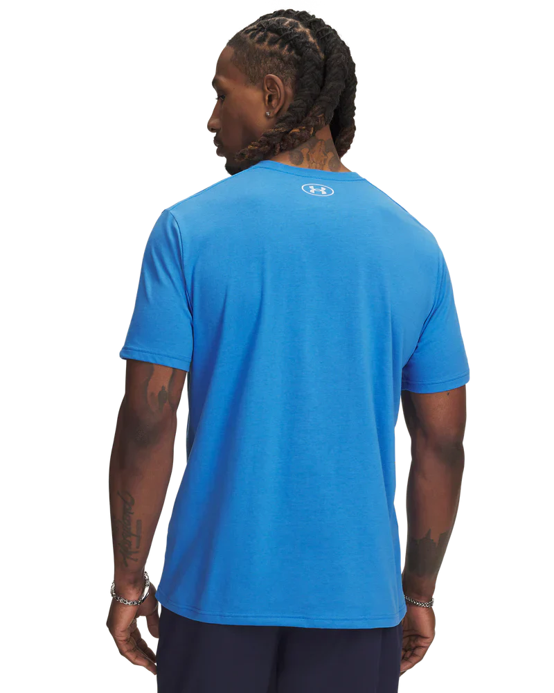 Under Armour Men`s Golf Shirt | Sportstyle Logo Update LC SS | Blue Atlantis