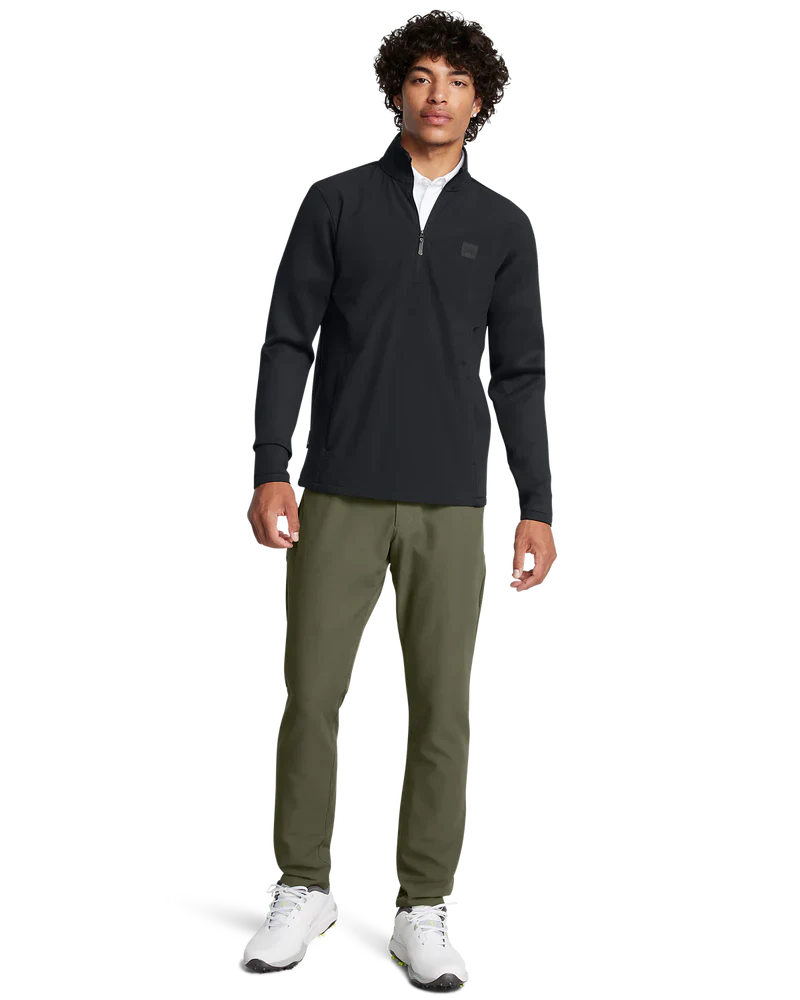 Under Armour Men's Golf Jacket | Drive Pro Storm | Hybrid Half Zip | Black