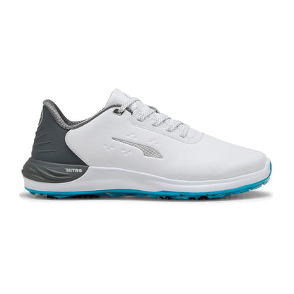 Puma Men's Golf Shoes | Phantomcat Nitro | White-Slate/Sky Blue