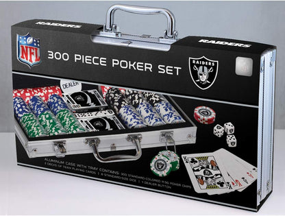 NFL Unisex-Adult 300-Piece Casino Style Poker Chip Set