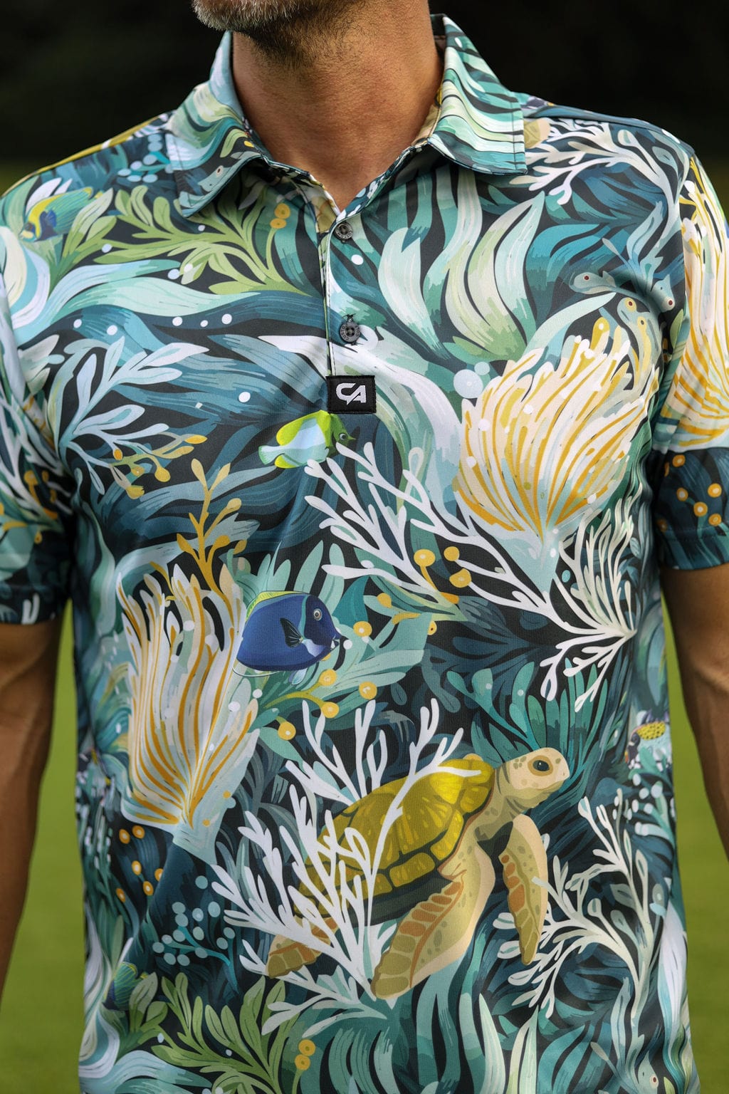 Custom Apparel Men's Funky Golf Shirt | The Reef