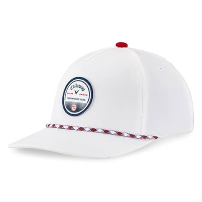Callaway Men's Golf Cap | Bogey Free | White/Red/Navy