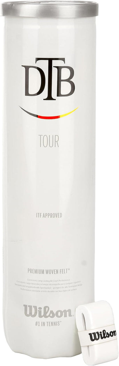 Wilson Tennis Balls | Standard Tennis Balls | Dtb Tour 4 Ball Can TB016