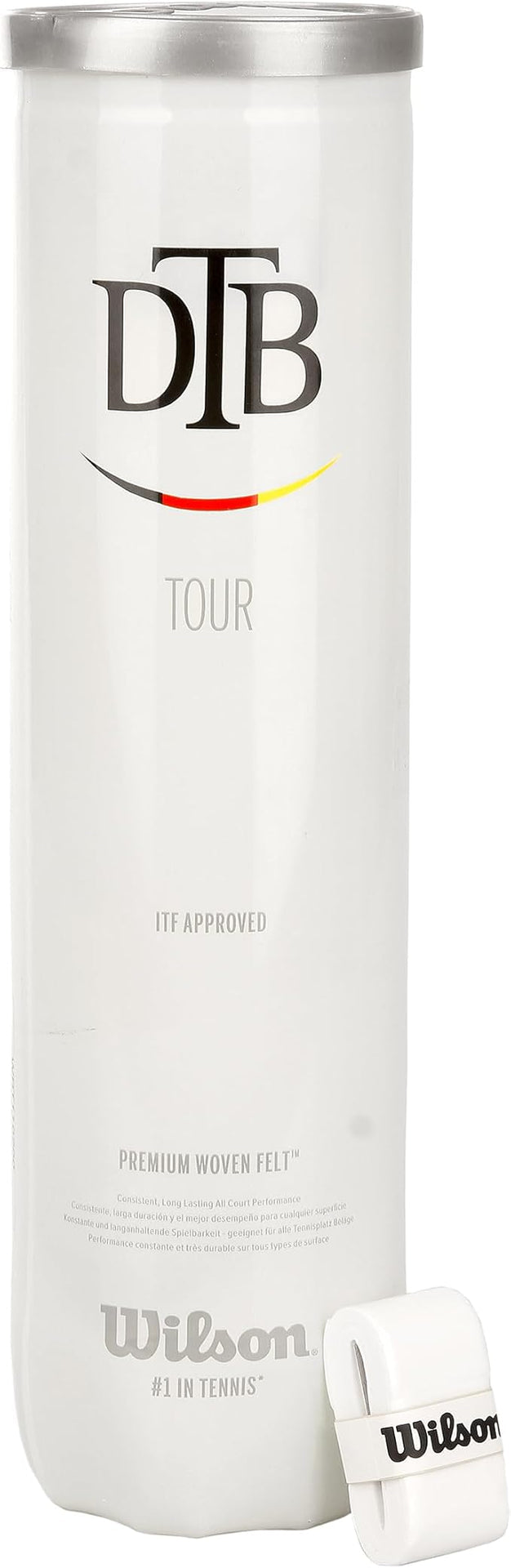 Wilson Tennis Balls | Standard Tennis Balls | Dtb Tour 4 Ball Can TB016