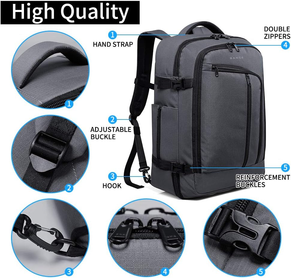 Mens Business Backpack for Work, Computer Backpacks Fits for 17.3 Inch Notebook,Convertible Weekend Backpack Briefcase for Traveling