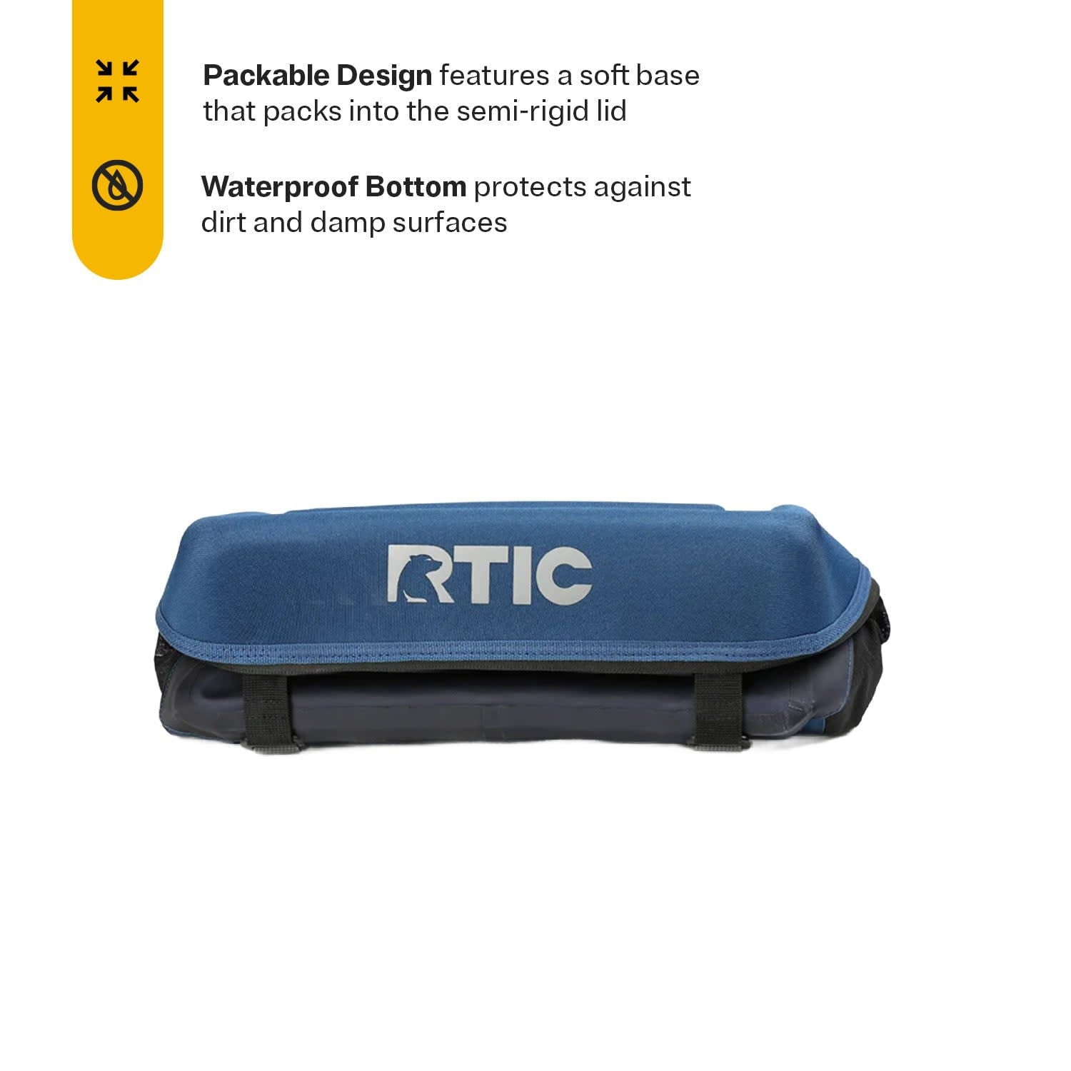 15 Can Everyday Cooler, Insulated Soft Cooler with Collapsible Design, Navy