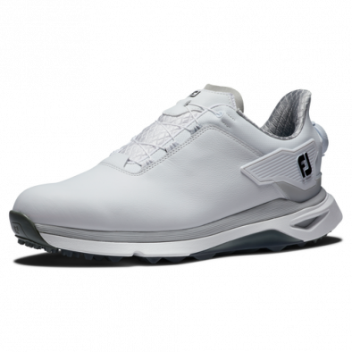 Footjoy-ის მამაკაცის გოლფის ფეხსაცმელი | Pro SLX Boa | თეთრი/თეთრი/ნაცრისფერი