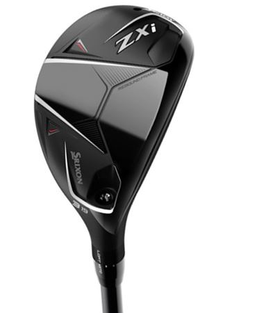 Black and silver golf club with ’zxi’ branding.