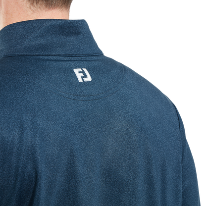 FootJoy მამაკაცის გოლფის მაისური | ევროკავშირის წერტილოვანი პრინტიანი Chill-Out | მუქი ჯინსი