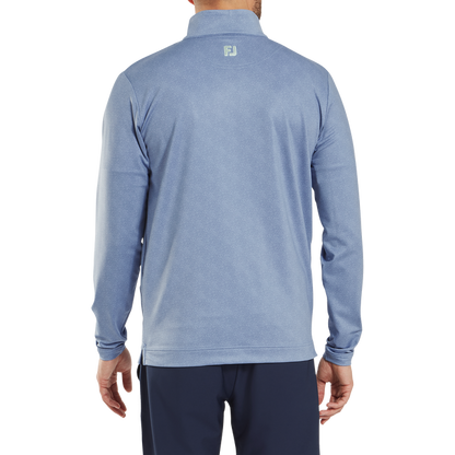 FootJoy მამაკაცის გოლფის მაისური | EU Speckle Print Jacquard Chill-Out | ლურჯი