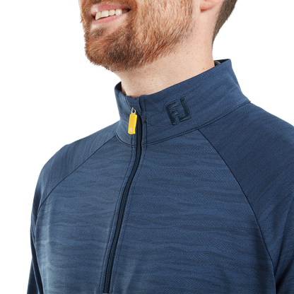 FootJoy Men's Golf Jersey | Wave Jacquard Chill-Out | Navy