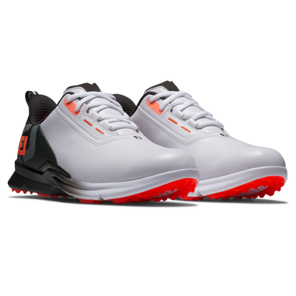 Footjoy Men's Golf Shoes | Fuel | White/Black/Coral
