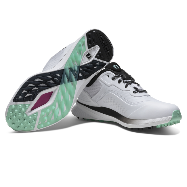 Footjoy Men's Golf Shoes | Pro SL | White/Black/Teal