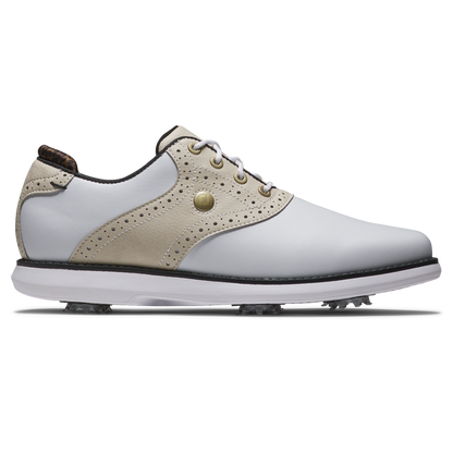 Footjoy Women's Golf Shoes | Traditions | White/Tan/Black