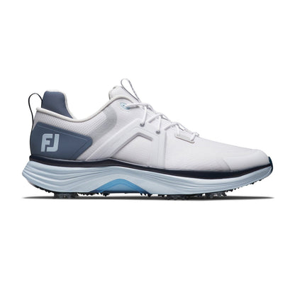 Footjoy მამაკაცის გოლფის ფეხსაცმელი | HyperFlex | თეთრი/მუქი ნაცრისფერი/ლურჯი