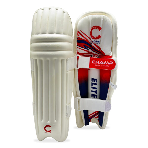 CHAMP JUNIOR ELITE MOULDED BATTING PADS - RED/BLUE