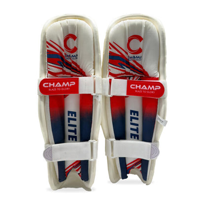 CHAMP JUNIOR ELITE MOULDED BATTING PADS - RED/BLUE
