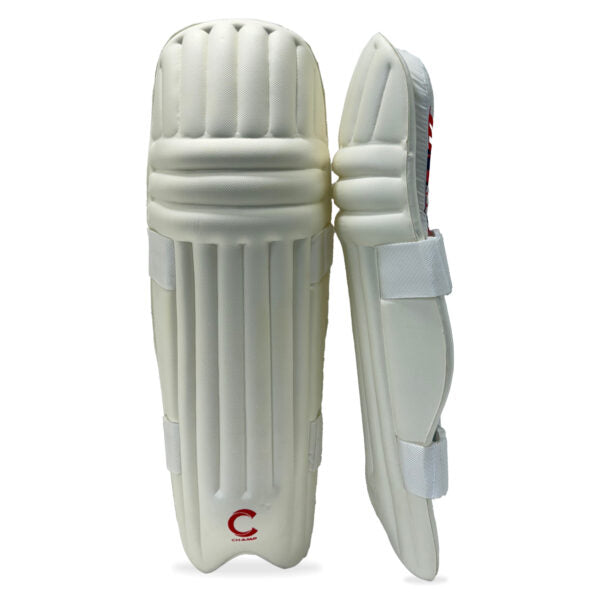 CHAMP JUNIOR ELITE MOULDED BATTING PADS - RED/BLUE