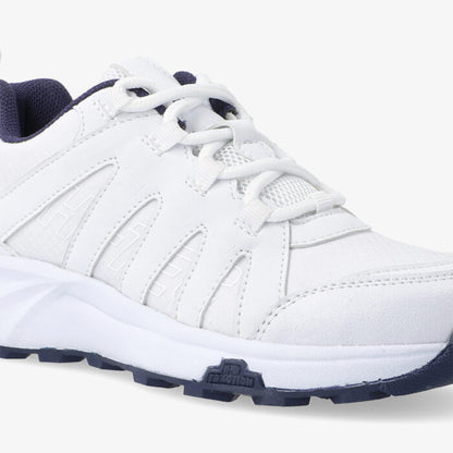 JUNIOR HI-TECH WARRIOR BTS SHOES - WHITE/NAVY