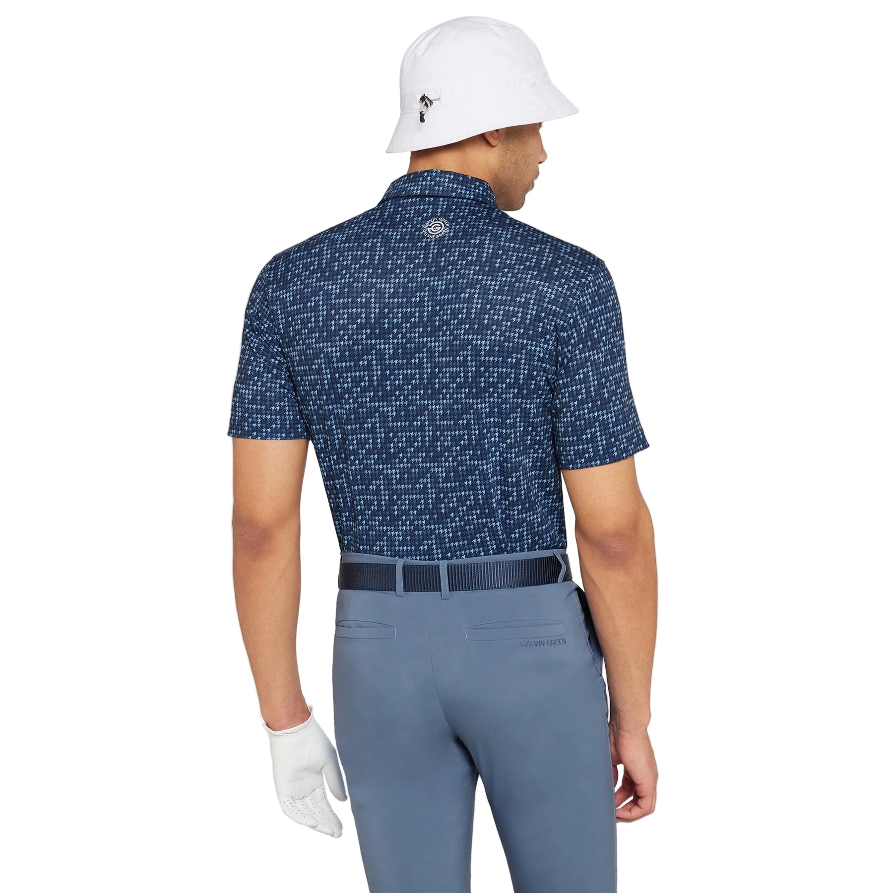 Galvin Green Men`s Golf Shirt | Marlo | Moonlight Blue/Navy