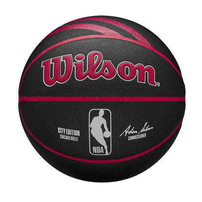 Wilson Team Sports | Basketball | NBA Basketball NBA Team City Collector Chi Bulls Size 7 TS082