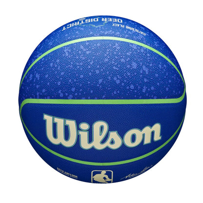 Wilson Team Sports | Basketball | NBA Basketball NBA Team City Collector Mil Bucks Size 7 TS085