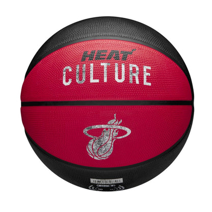Wilson Team Sports | Basketball | NBA Basketball NBA Team City Edition Mia Heat Size 7 TS092
