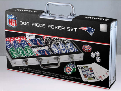 NFL Unisex-Adult 300-Piece Casino Style Poker Chip Set