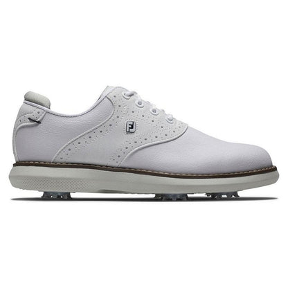 Footjoy Junior Golf Shoes | Traditions | White/White/Gray
